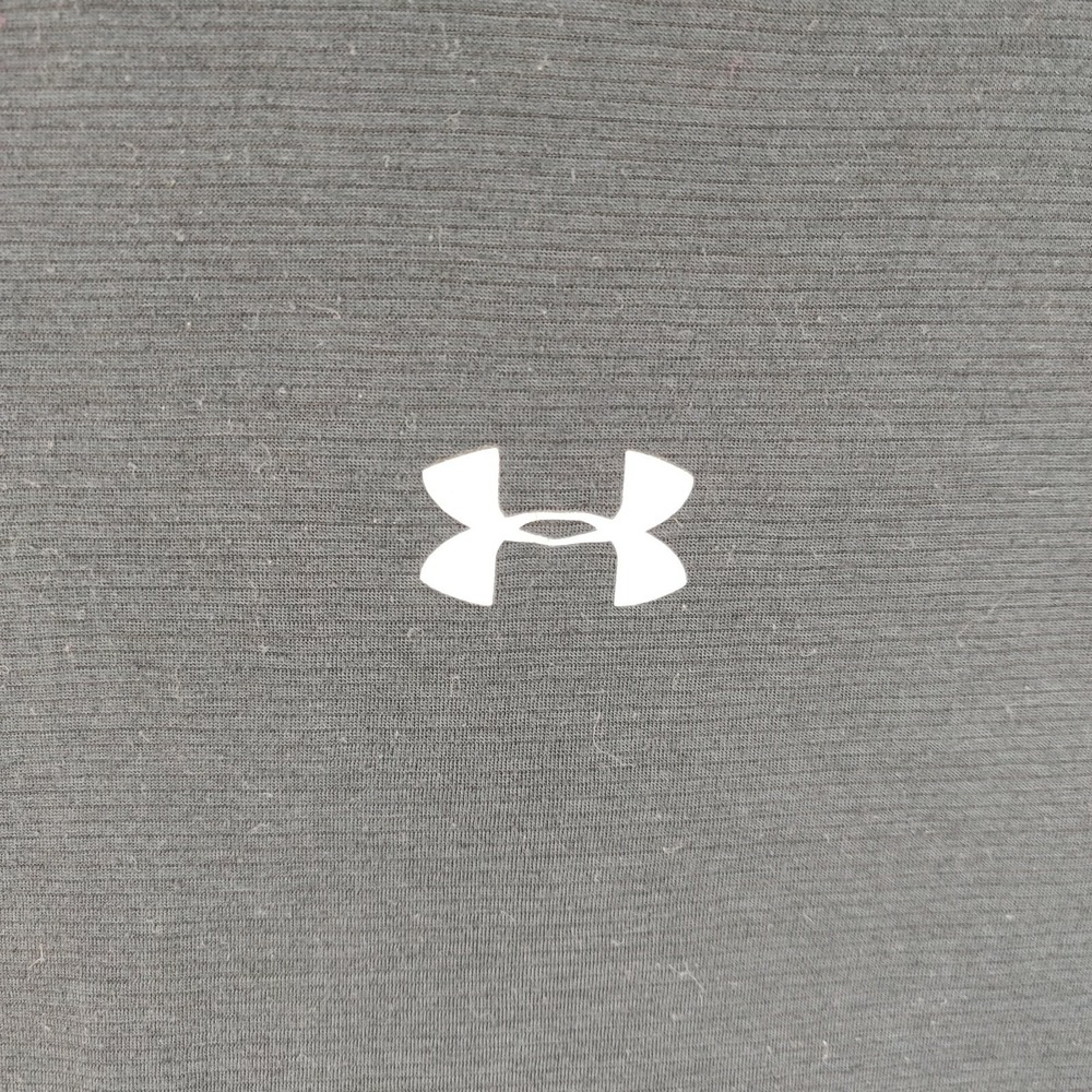 Under Armour Black H Run Athletic‎ Fit Baseball Tee Shirt Size XL - Picture 2 of 8